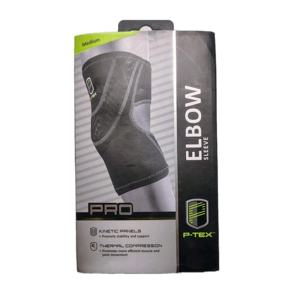 P-TEX Pro Elbow Sleeve P-TEXE200 Black Size Medium New Fast Shipping